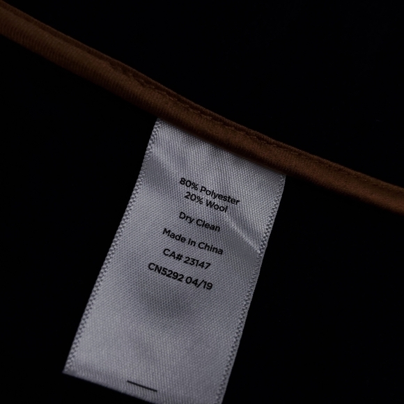 Talbots Camel Tan & Navy Wool Blend Jacket Size XS - Picture 7 of 13